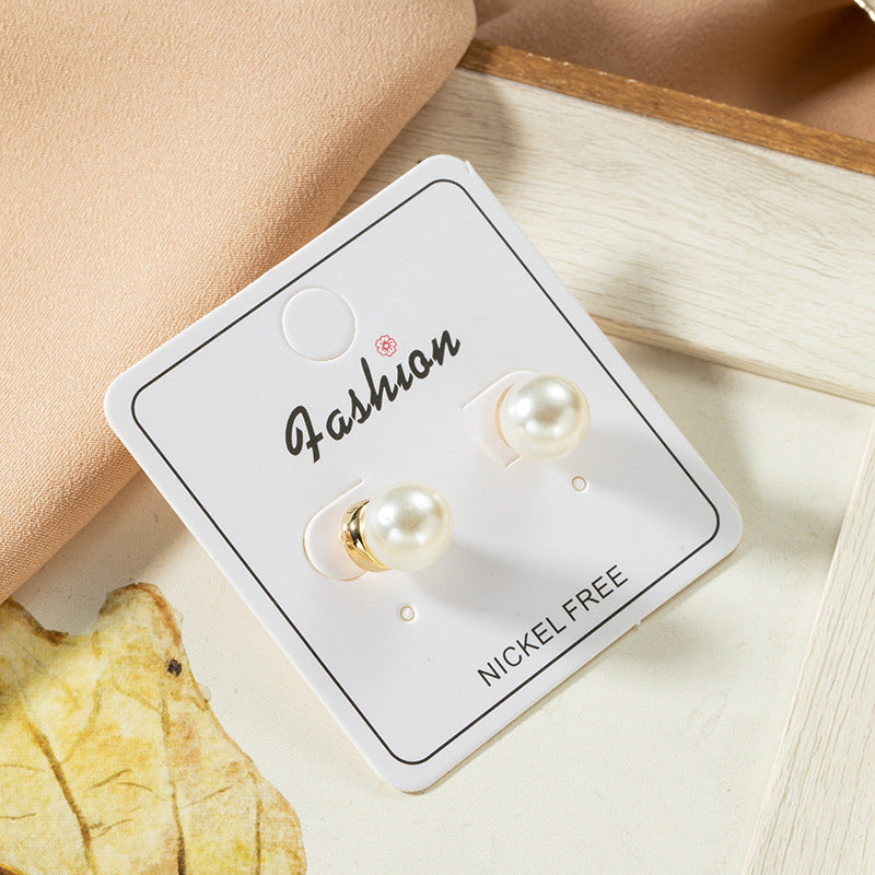 Women's Sier Needle Cute Simple Cold Style Earrings
