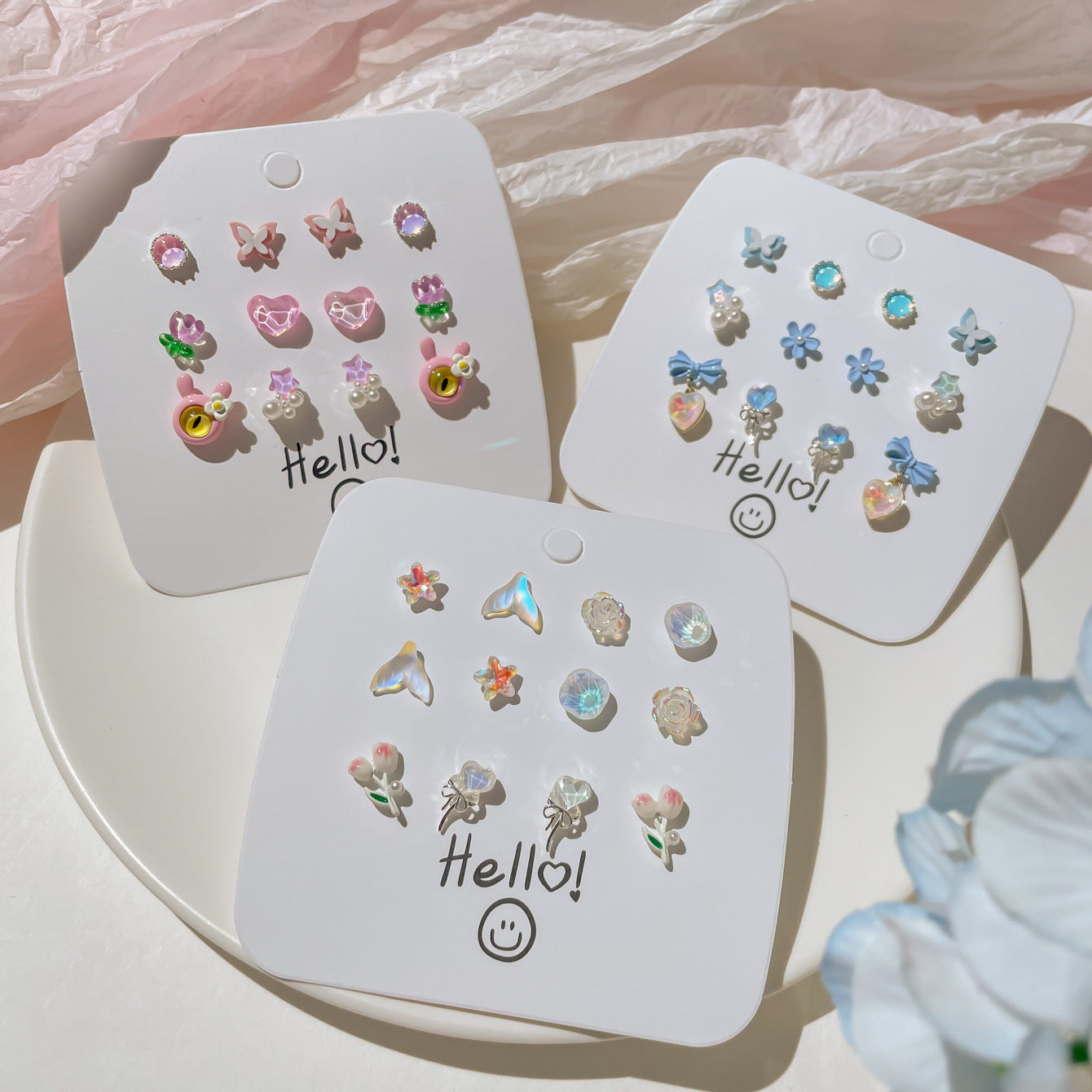 Small Ear High-grade Suit Fresh Cute Earrings