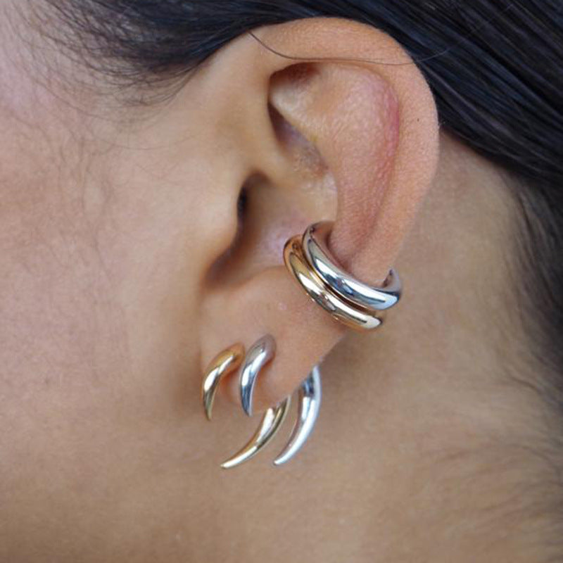 Personality Stylish Glossy Horn Female Creative High Sense Rings