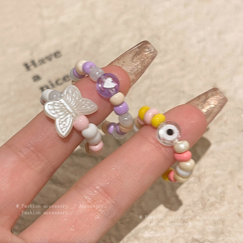 Niche Design Female Temperament Wild Personality Rings