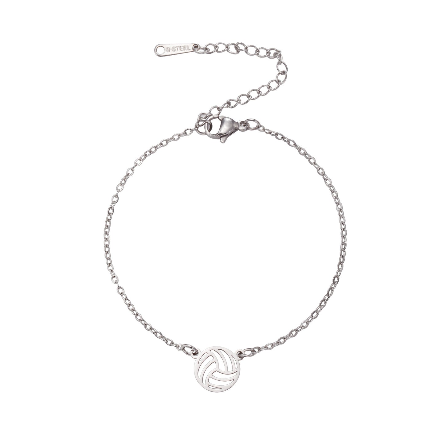 Women's & Men's Volleyball Stainless Steel Fashion Hollow Ball Bracelets