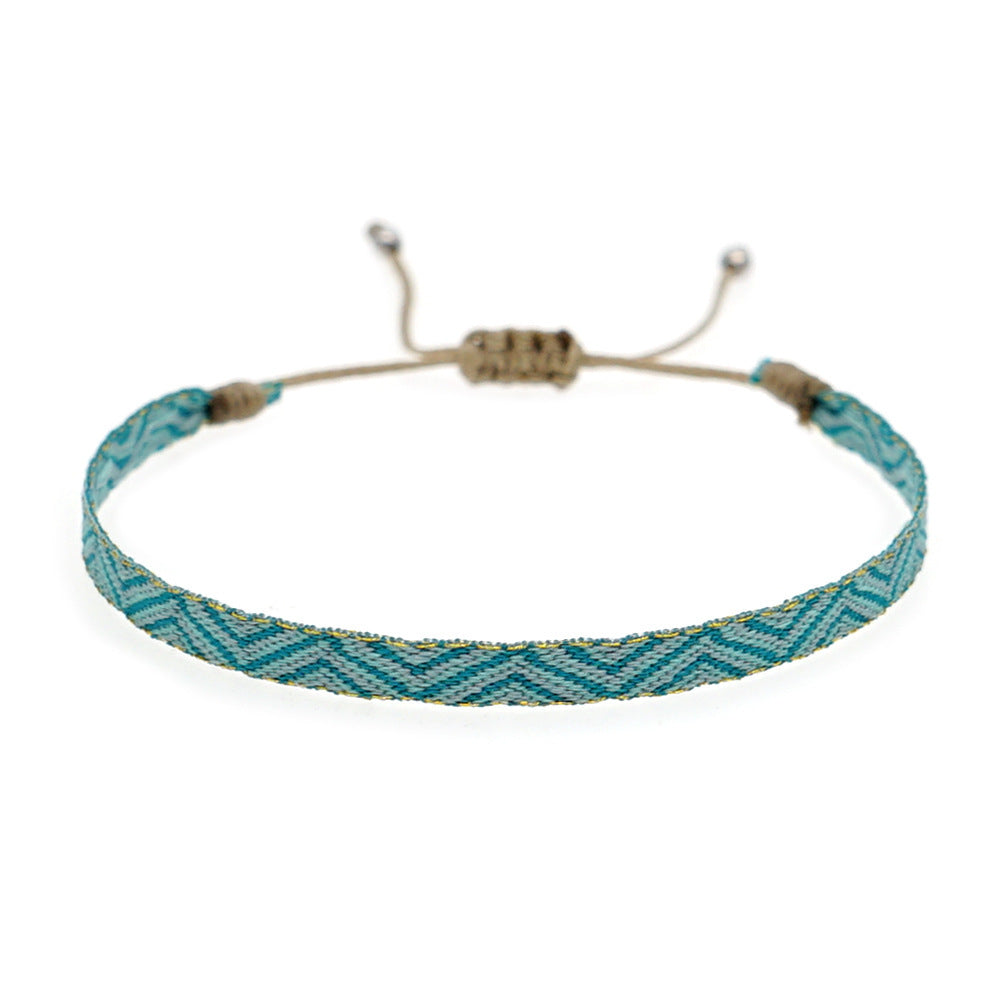 Women's South American Columbia Ethnic Style Webbing Bracelets