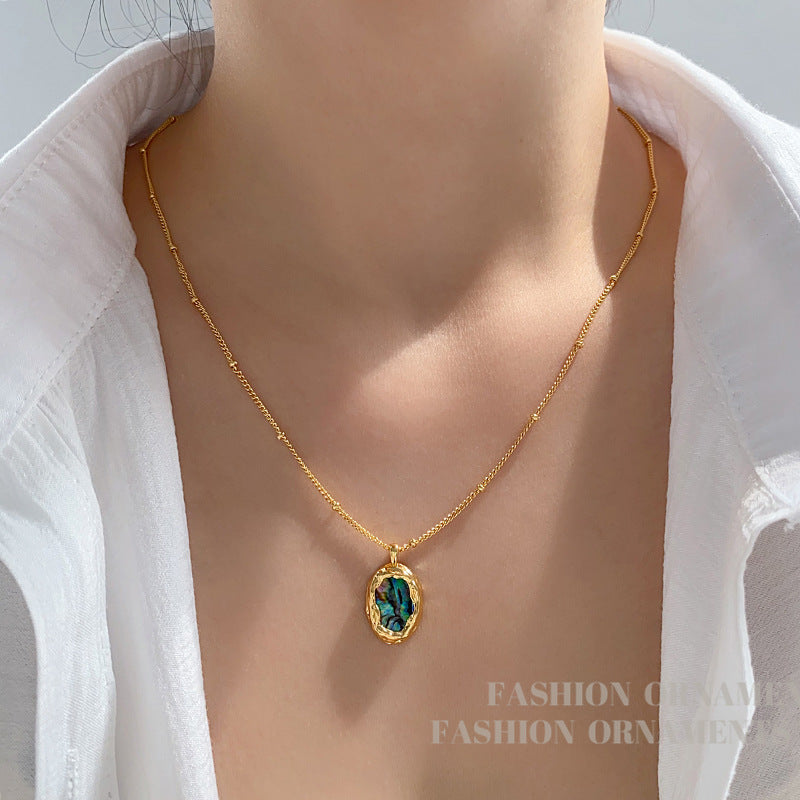 Green High Sense Shell Fashion Clavicle Necklaces