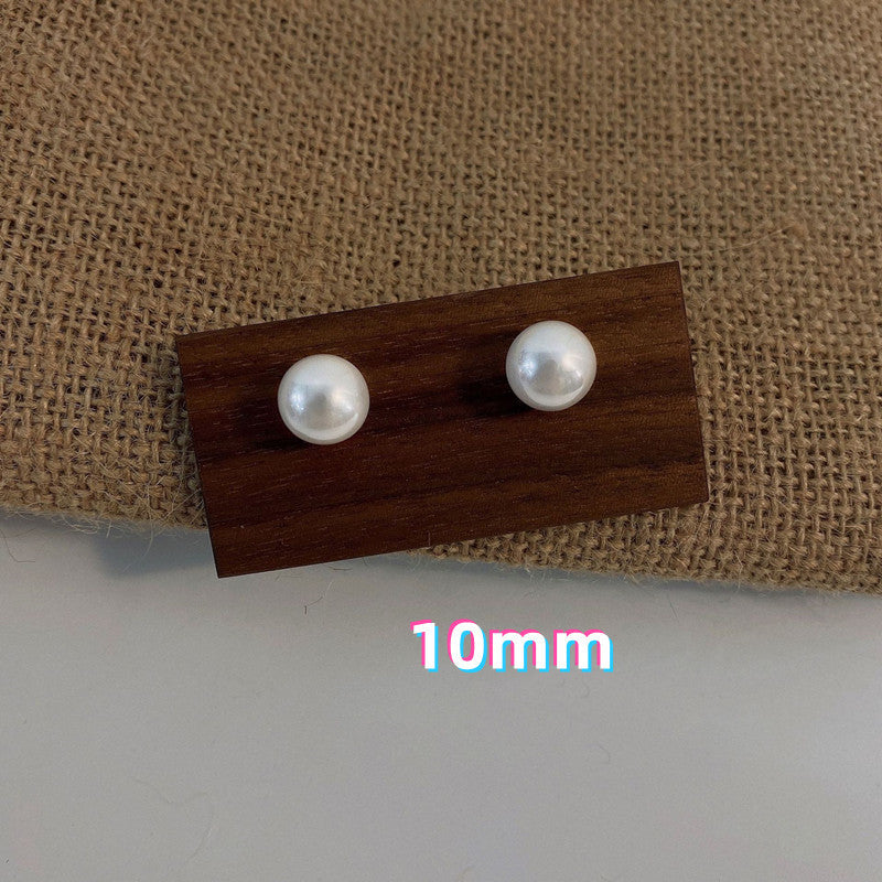 Comfortable Vintage Pearl Sier Female Advanced Earrings