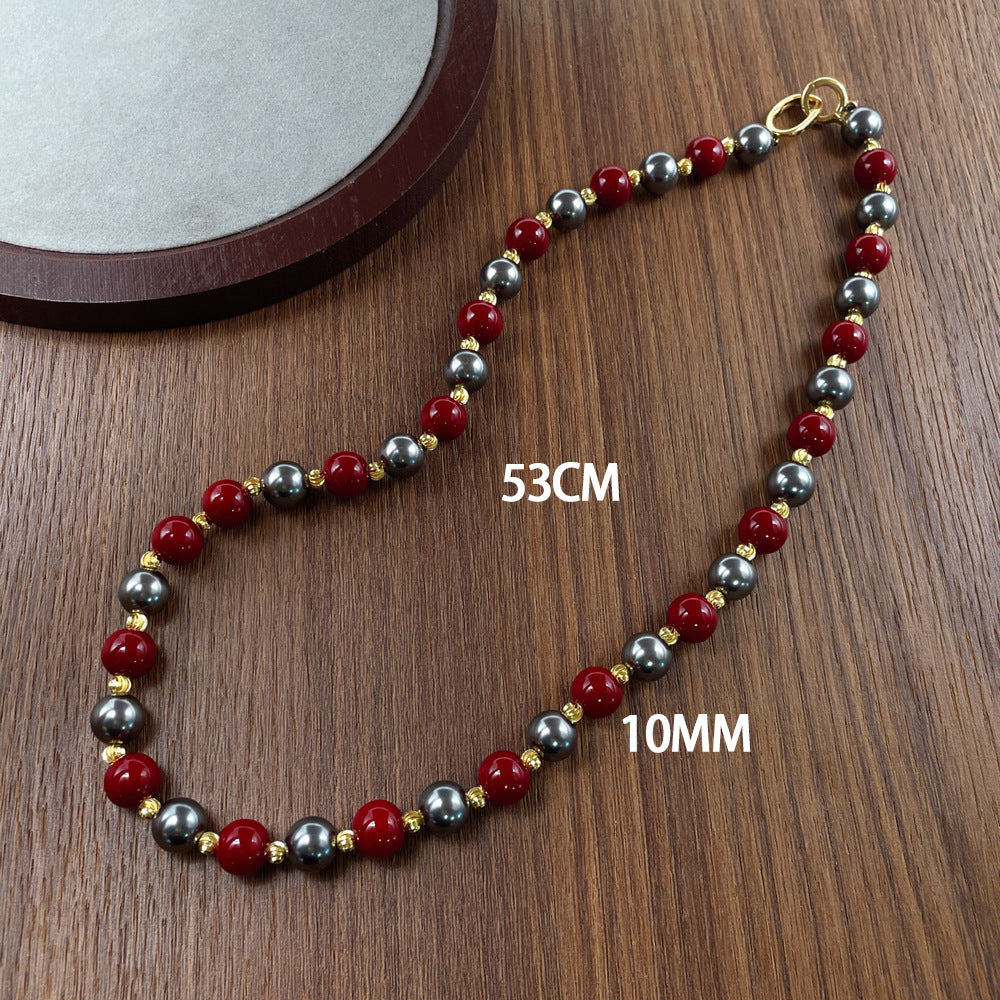 Pearl Mixed Color High-grade Sweater Chain Necklaces