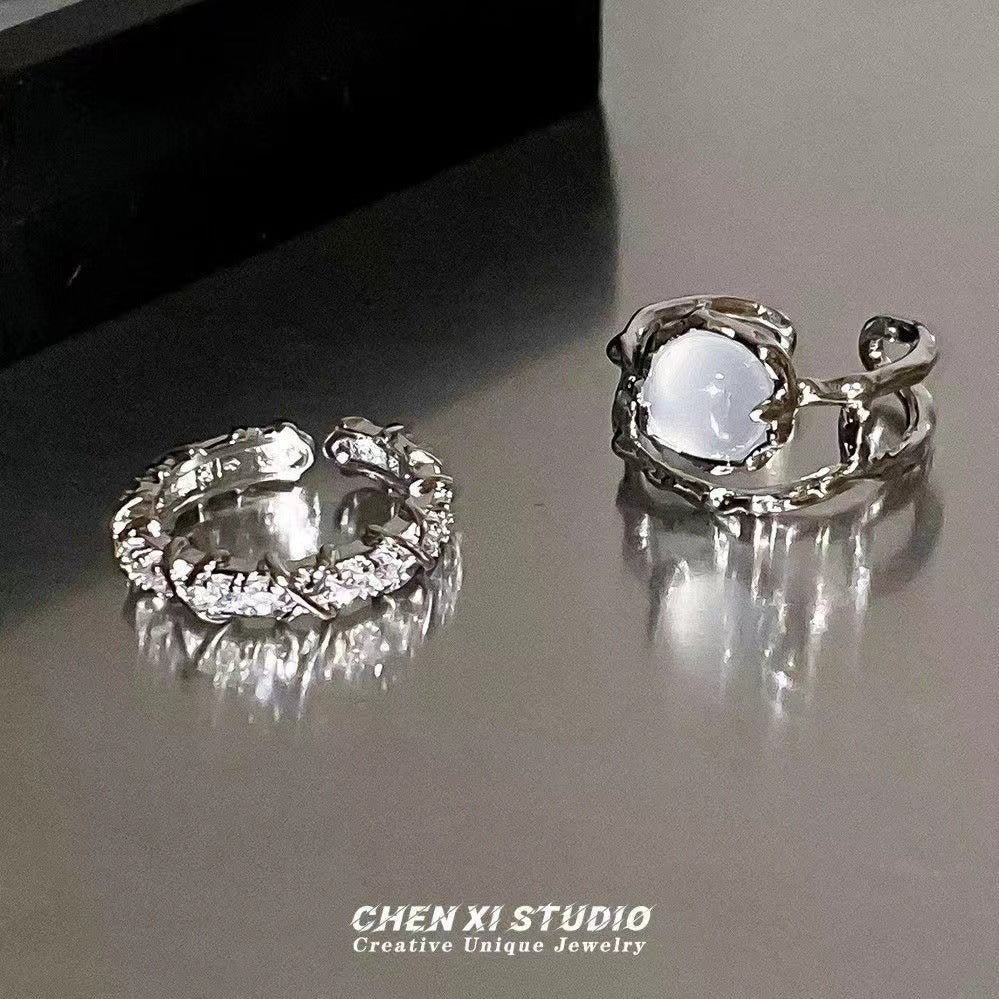 Moonstone Female Advanced Ga Open Simple Index Rings