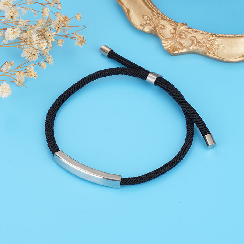 Material Stainless Steel Holiday Gift Advertising Small Titanium Bracelets