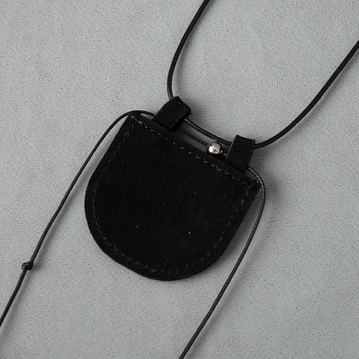 Suede Bag Half Crescent Design Exquisite Pendants