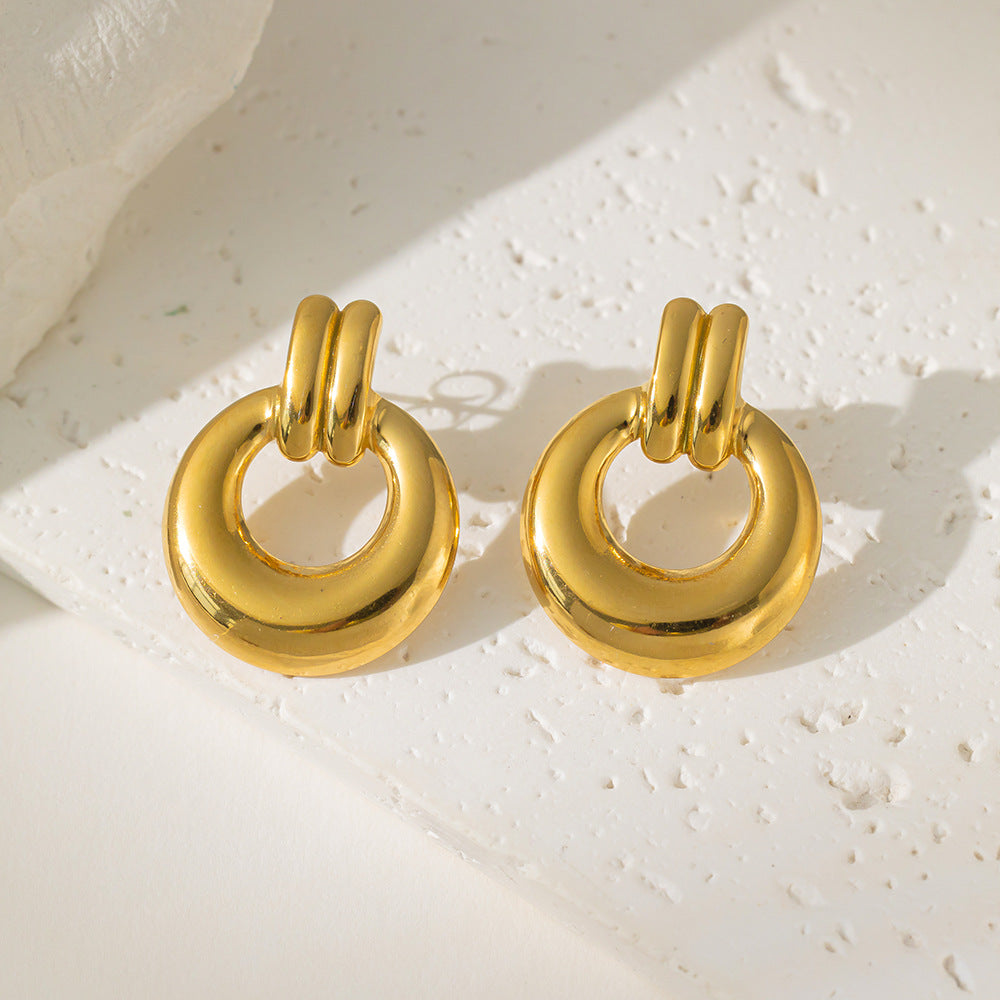 Heart Light Luxury Minority Titanium Steel Earrings