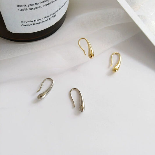 Korean Style Stainless Steel Drop-shaped Cold Niche Design Earrings