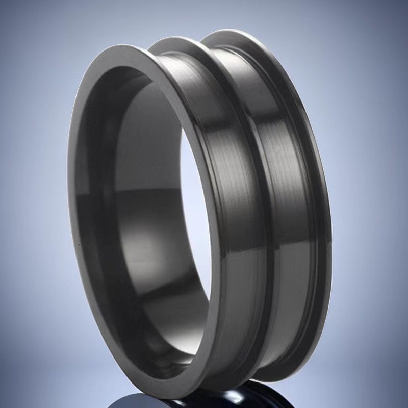 Men's Titanium Steel Hip Hop Boys Wind Rings