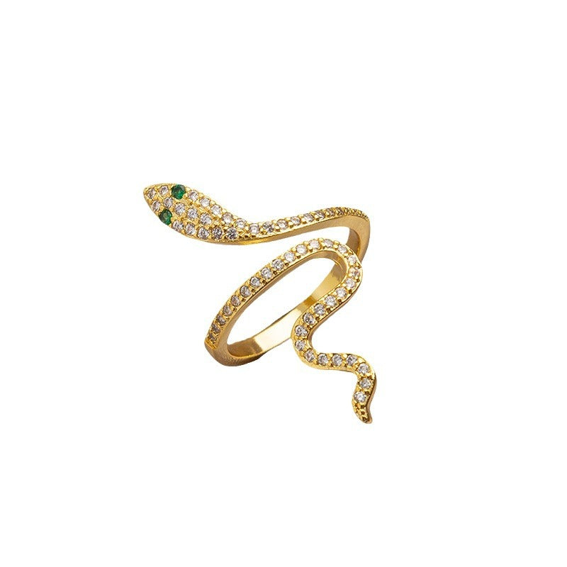 Snake Female Design High Sense Personalized Index Rings