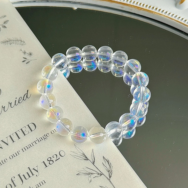 Purple Crystal Female Pliable Temperament Rosary Decompression Hand Bracelets