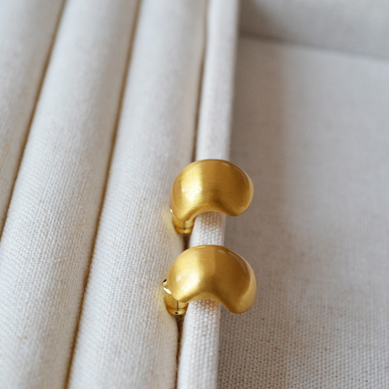 Style Niche Daily Simple Geometric Arc Earrings