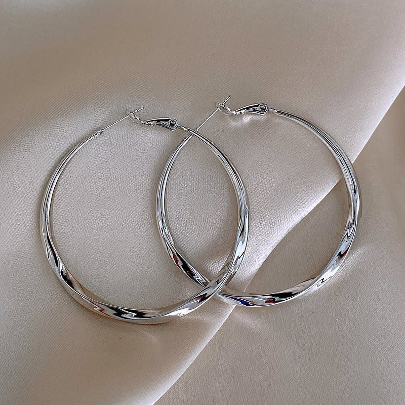 Women's Sier Simple Elegant Fashionable High-grade Niche Earrings