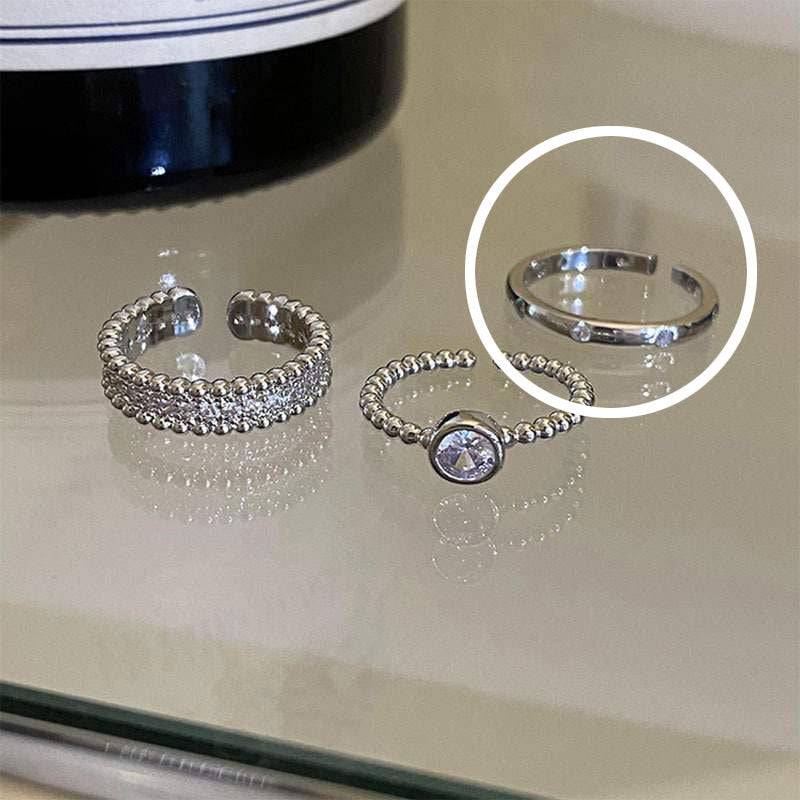 Female Affordable Luxury Fashion Bright Open Rings