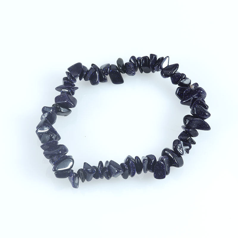 Natural Colorful Gravel Irregular Hand-woven Stretch Bracelets