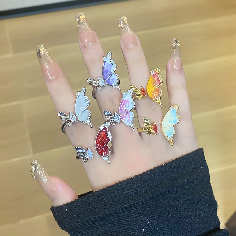 The Debris Series Gradient Female Design Rings