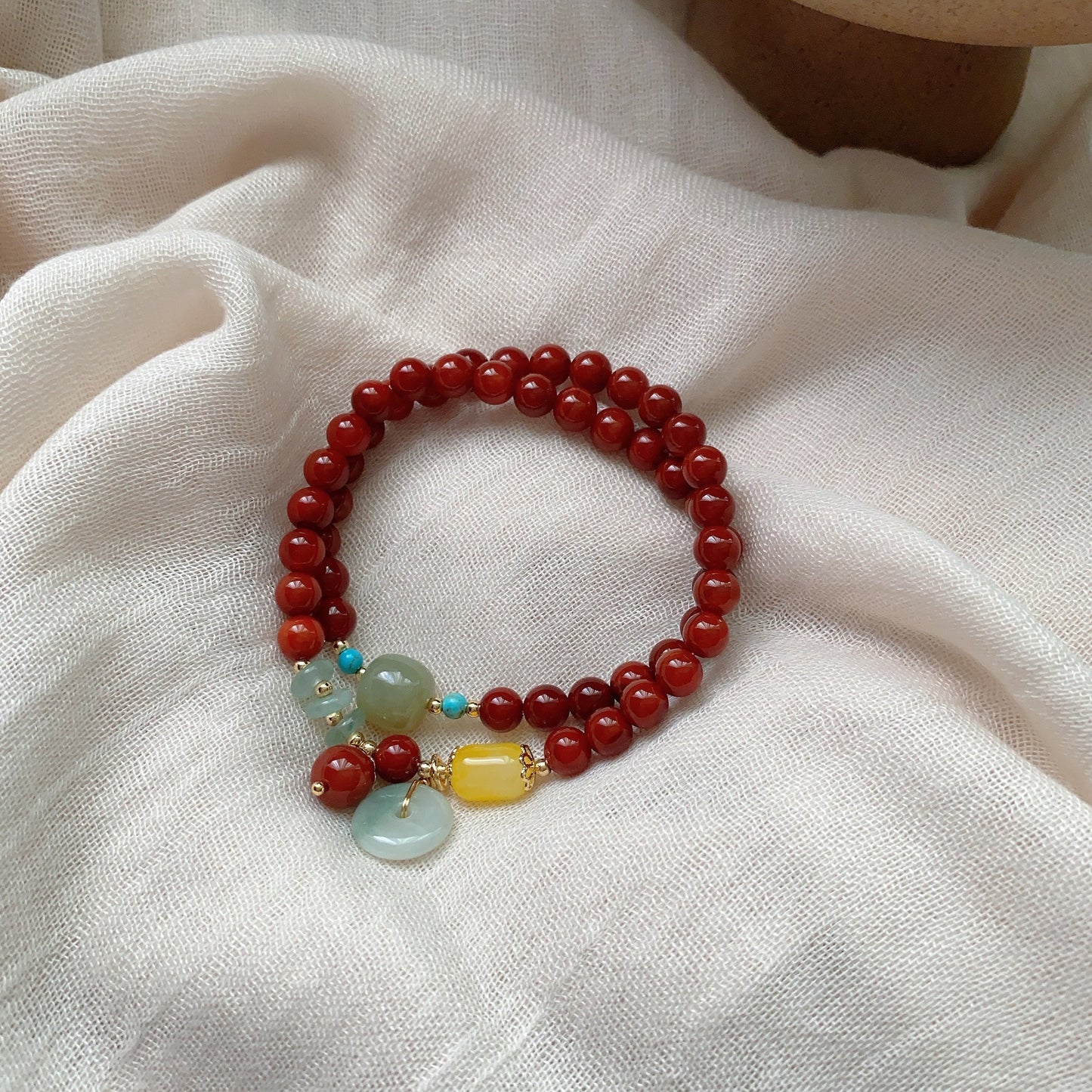 Women's Money Drawing Luck Changing Peach Retro Ethnic Style Bracelets