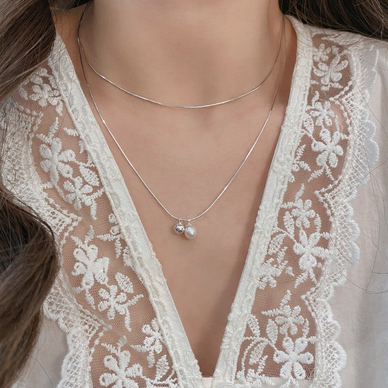 Jade Female Light Luxury Minority Clavicle Necklaces