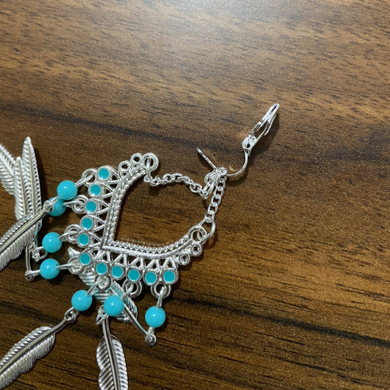 Exotic Retro Artistic Classical Dignified Ear Hook Hollow Earrings