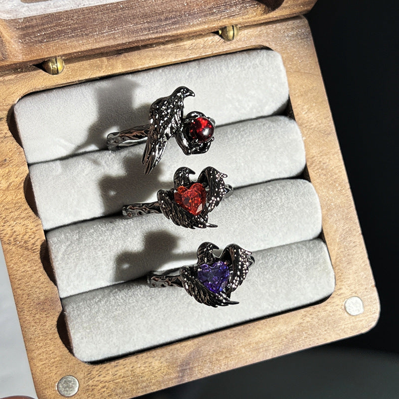 Style Thorn Crow Unique Design Open Female Minority Fashion Rings
