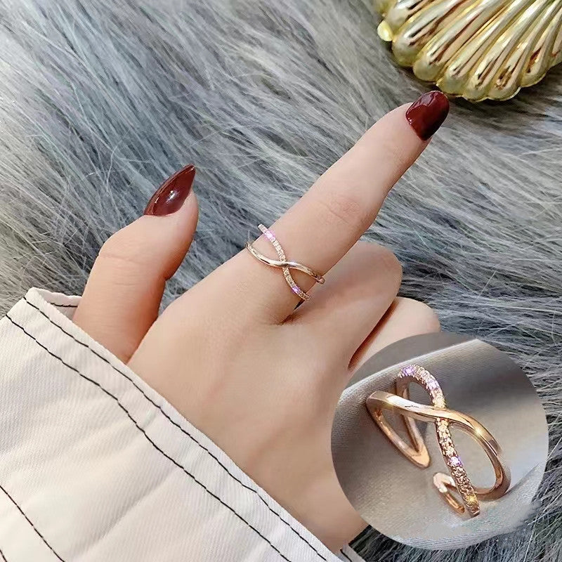 Niche Design Simple Zircon Personalized Stylish Rings
