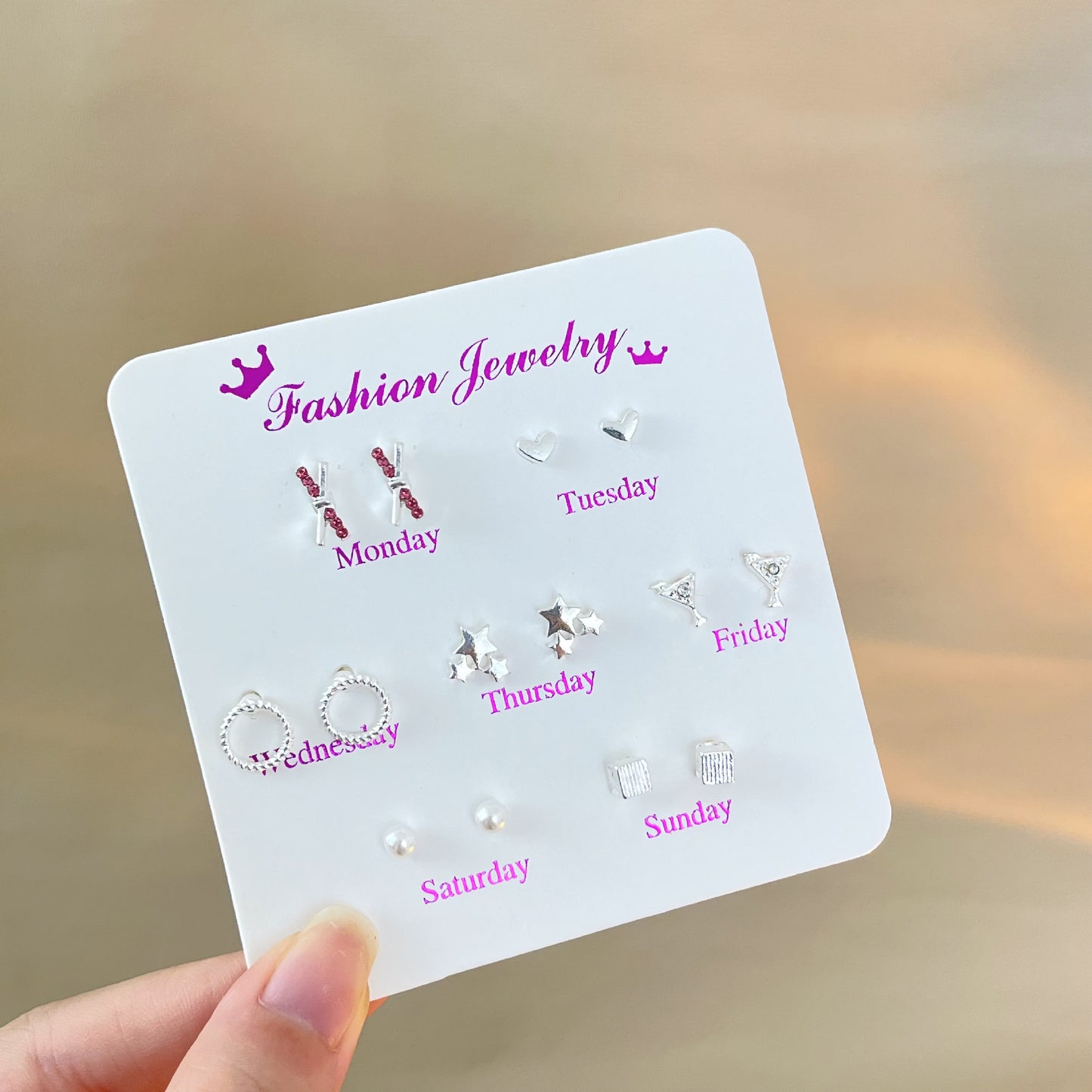 Female Korean Style Simple Compact Cute Earrings