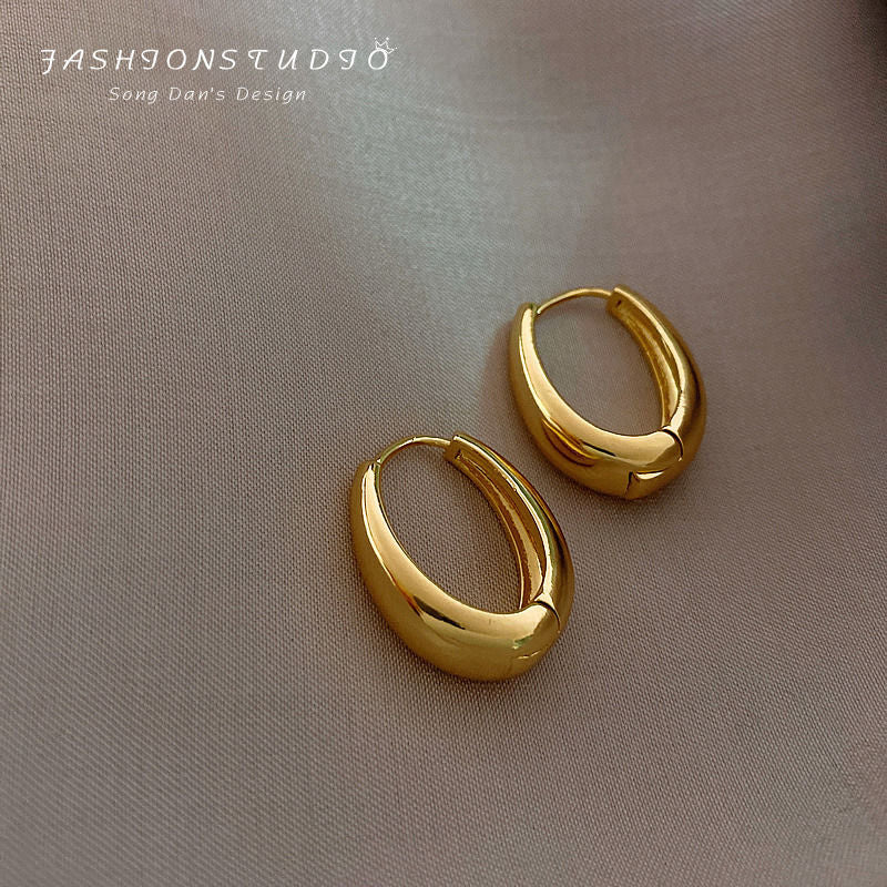 Popular Niche Temperament Female Advanced Metal Earrings