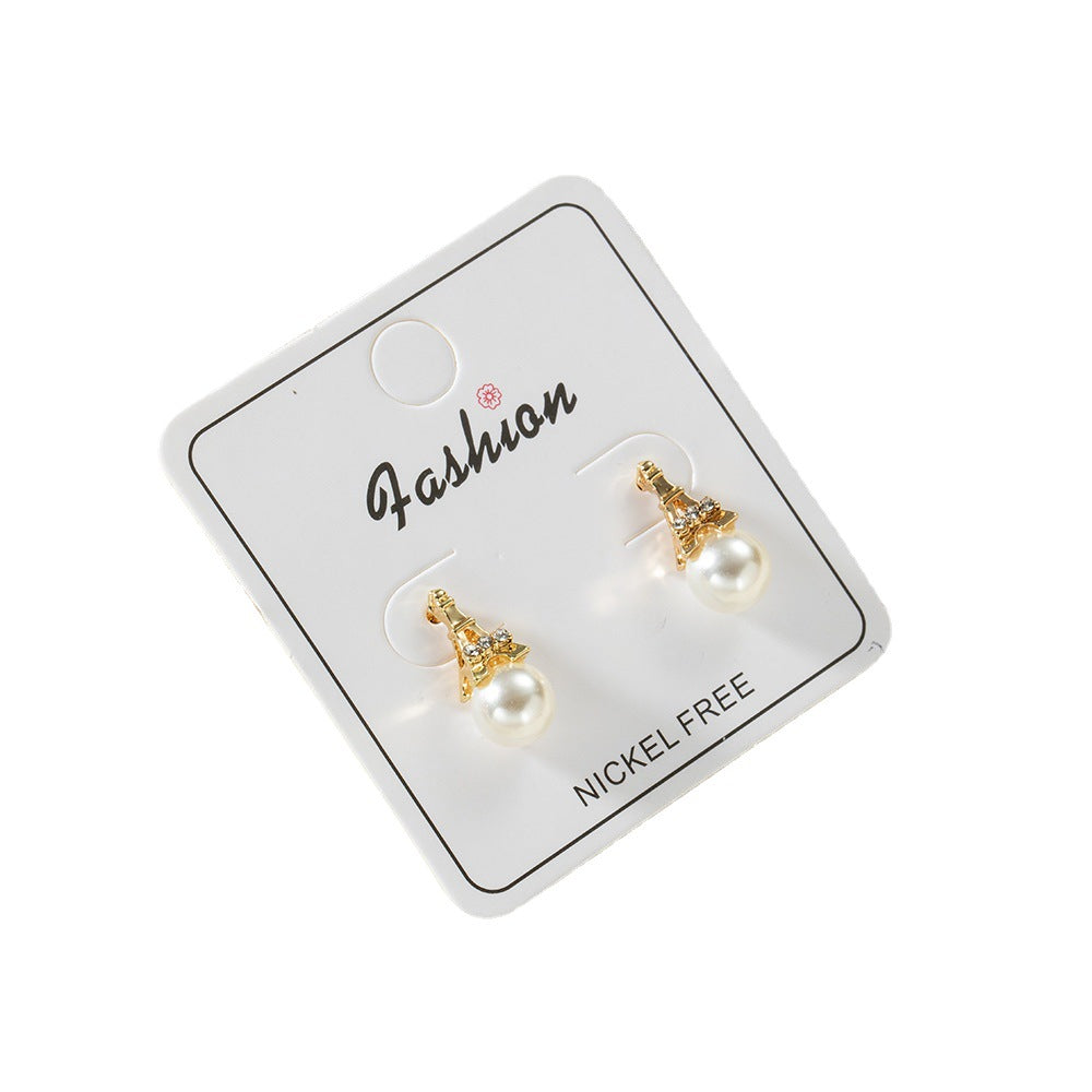 Women's Sier Needle Cute Simple Cold Style Earrings