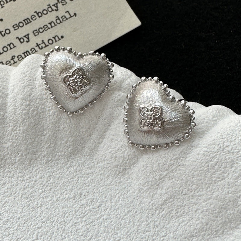 Beautiful Sier Brushed Design Simple Elegant Rings
