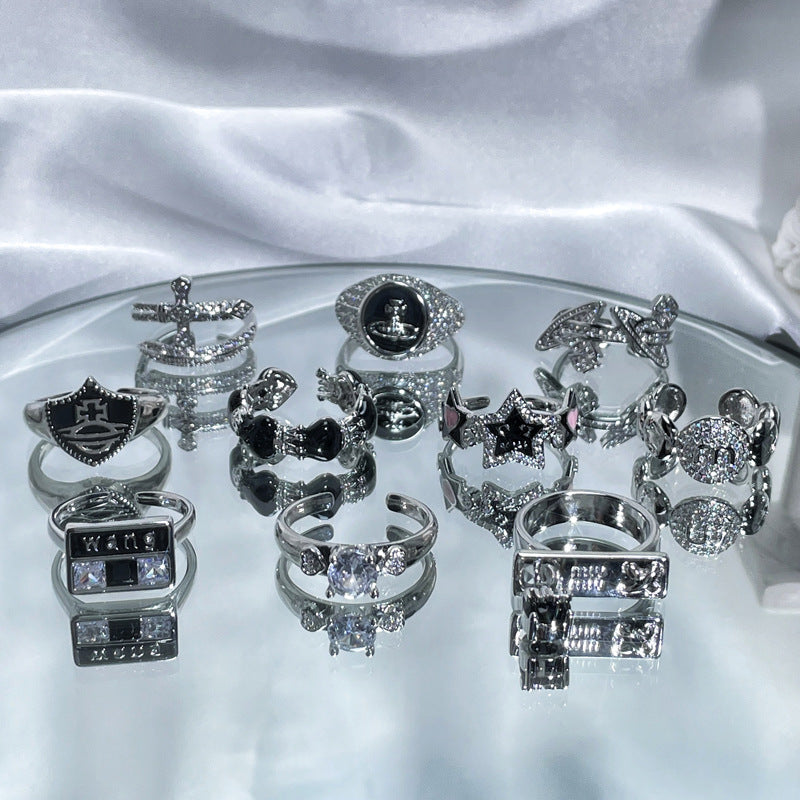 Glazed Open Female Sweet Grace Cool Affordable Luxury Fashion Rings