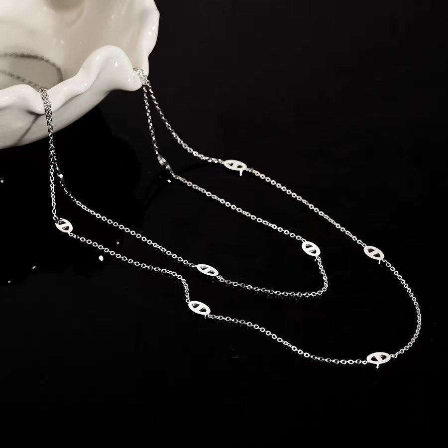 Gold Plated Special Interest Light Luxury Pig Necklaces