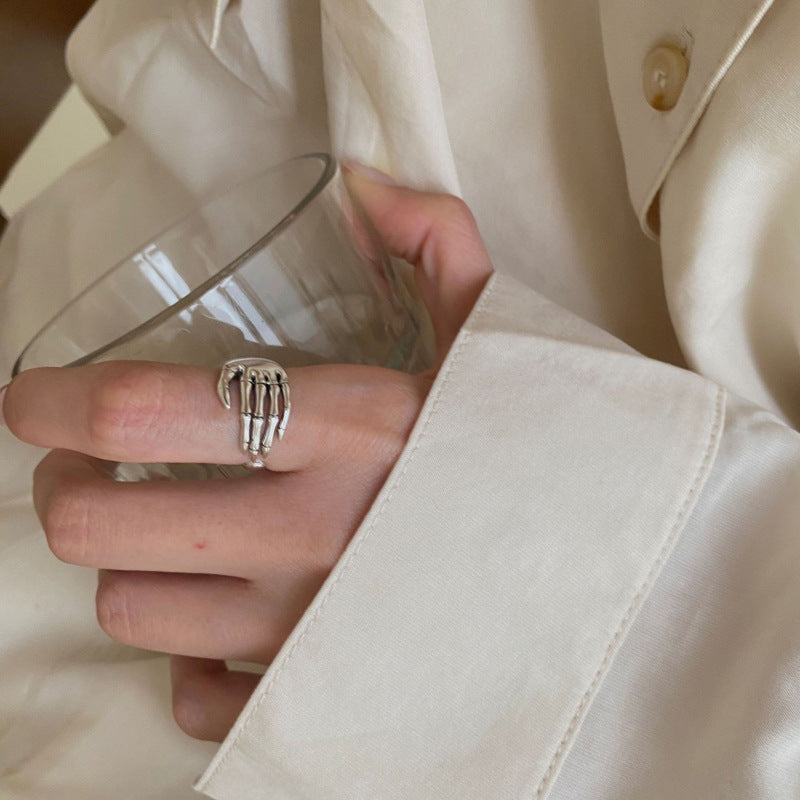 Women's Dark Palm Cool Street Retro Style Personality Rings