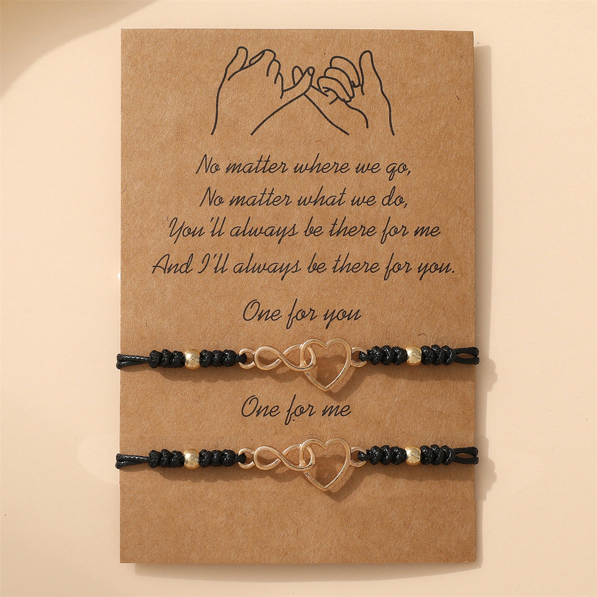 Infinite Symbol Friendship Carrying Strap Style Bracelets