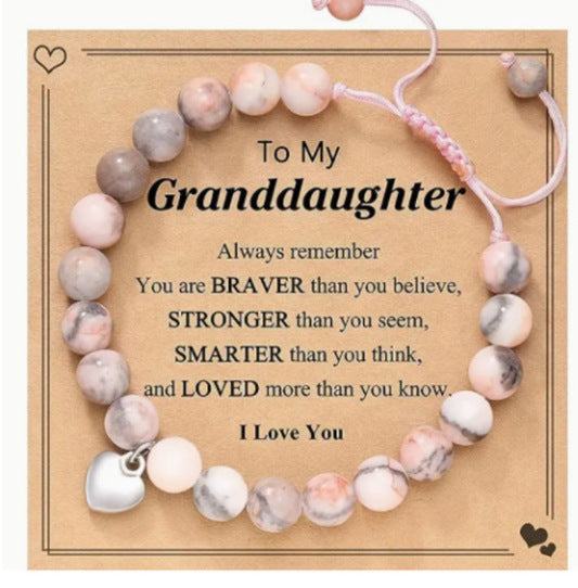 Heart Magnetic Powder Zebra Adjustable Hand Bracelets