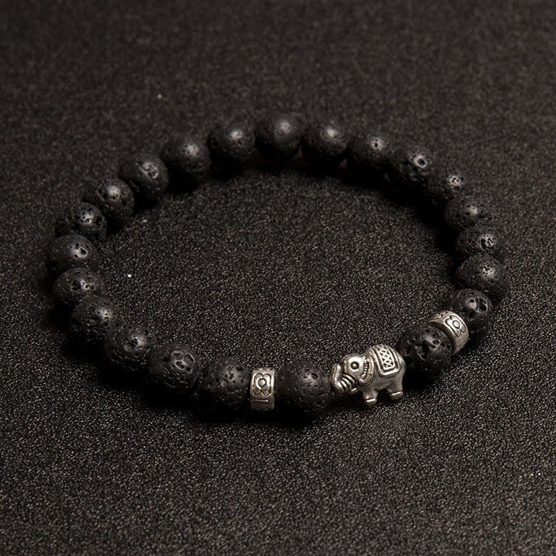 Natural Stone Beaded Cute Fashion Elephant Bracelets