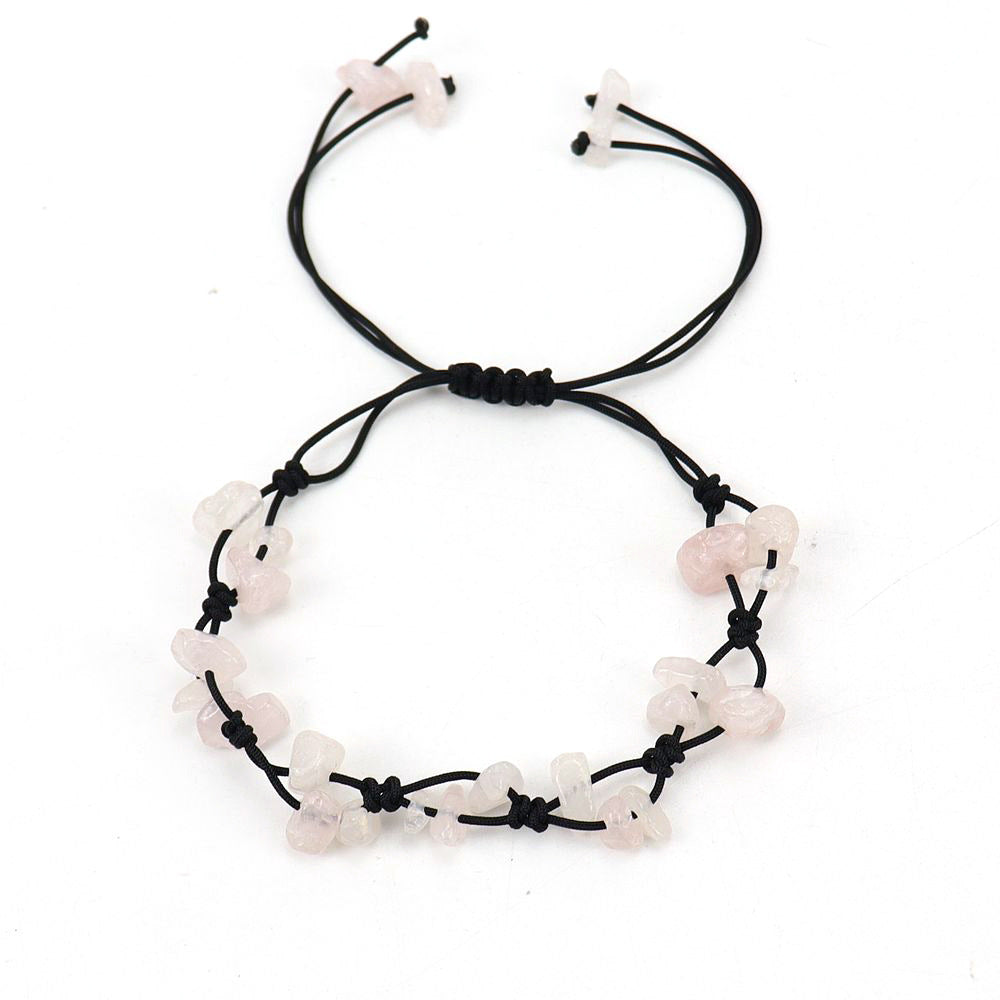 Live Vintage Hand-woven Natural Crystal Agate Bracelets