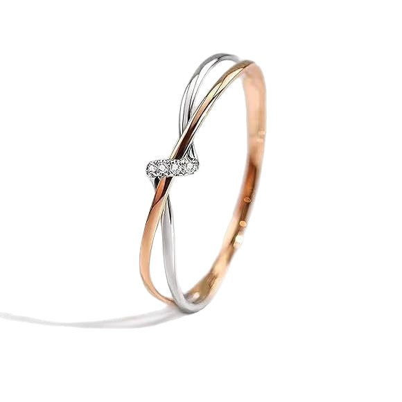 Sterling Sier Double Knot Winding Couple Ring