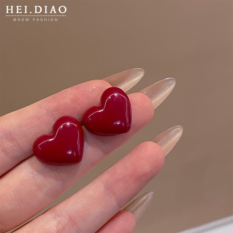 Women's Retro Love Cherry Wine High Sense Rings