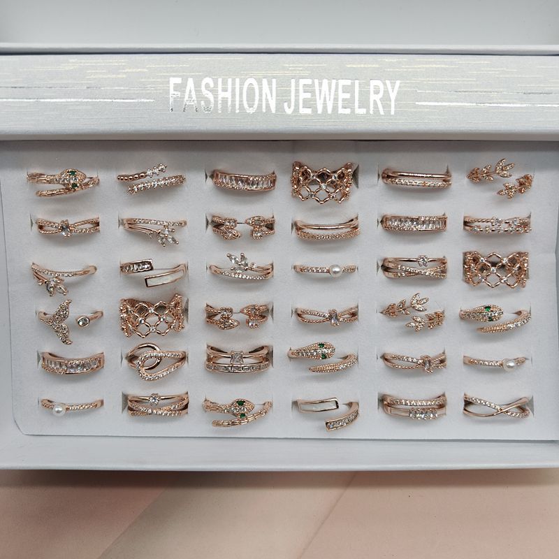 Women's Durable Diamond Pen Rhinestone Color Rings