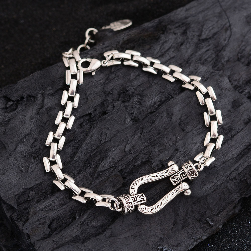 Buckle Cuban Female Light Luxury Minority Trend Temperamental Bracelets