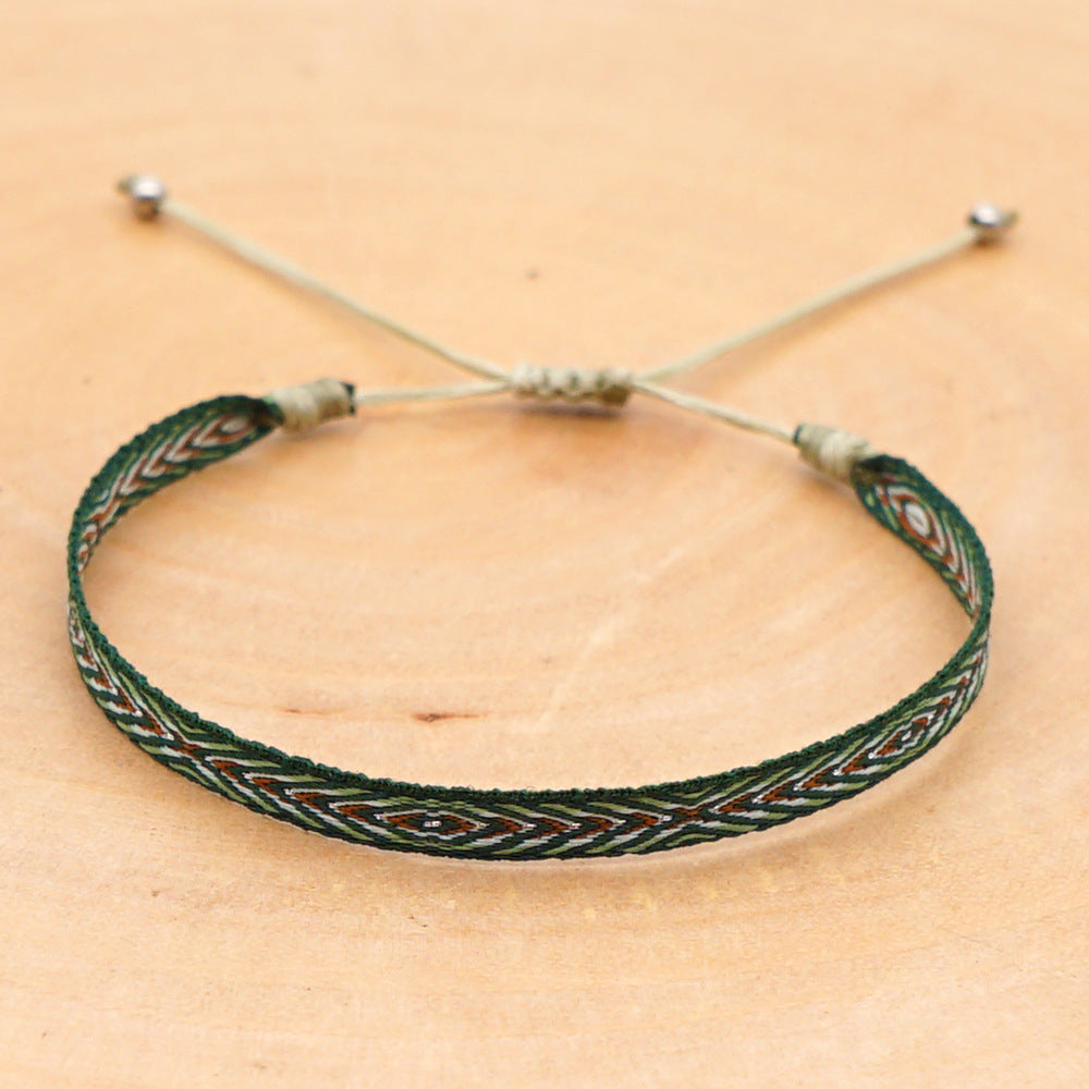 Women's South American Columbia Ethnic Style Webbing Bracelets