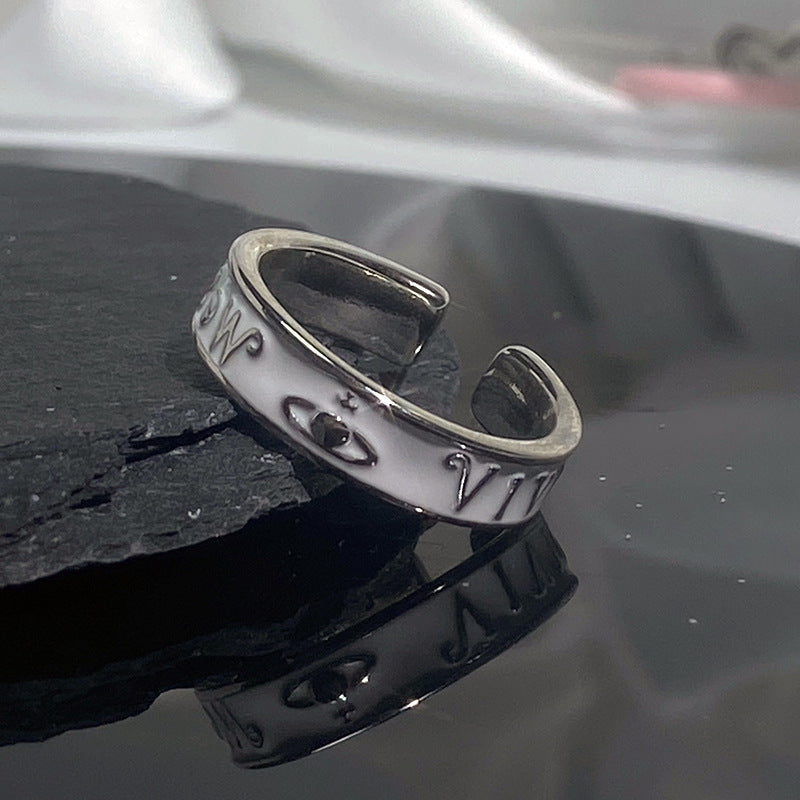 Cream Style Niche Design Personality Cartoon Creative Rings