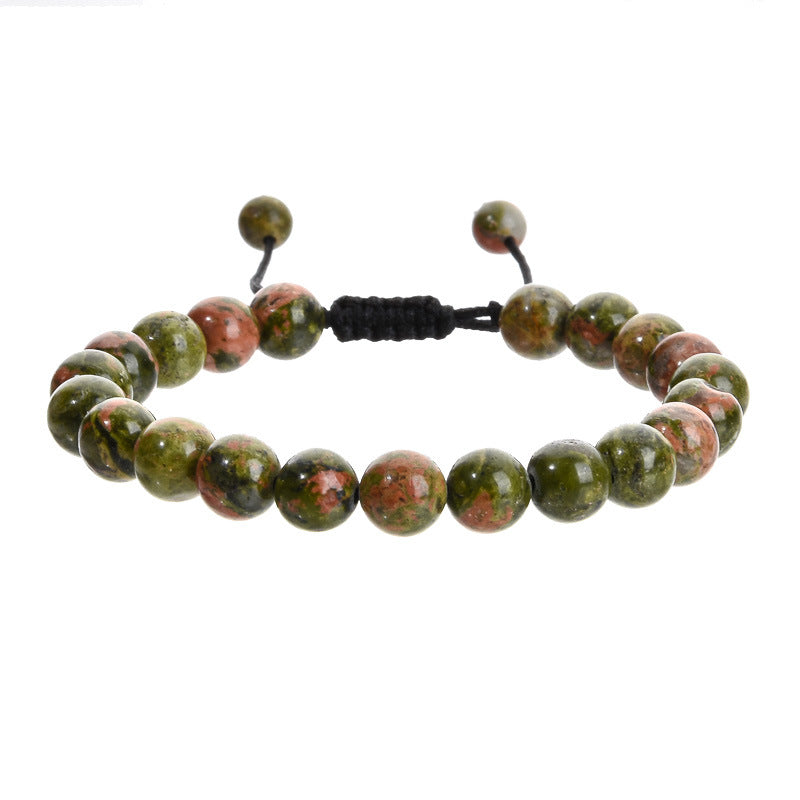 Ornament Hand-woven Amethyst Woven Geometric Agate Bracelets
