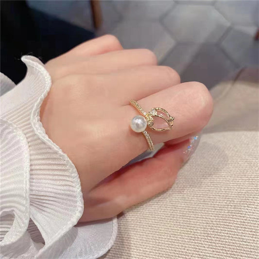 Female Opening Free Adjustable Size Opal Rings