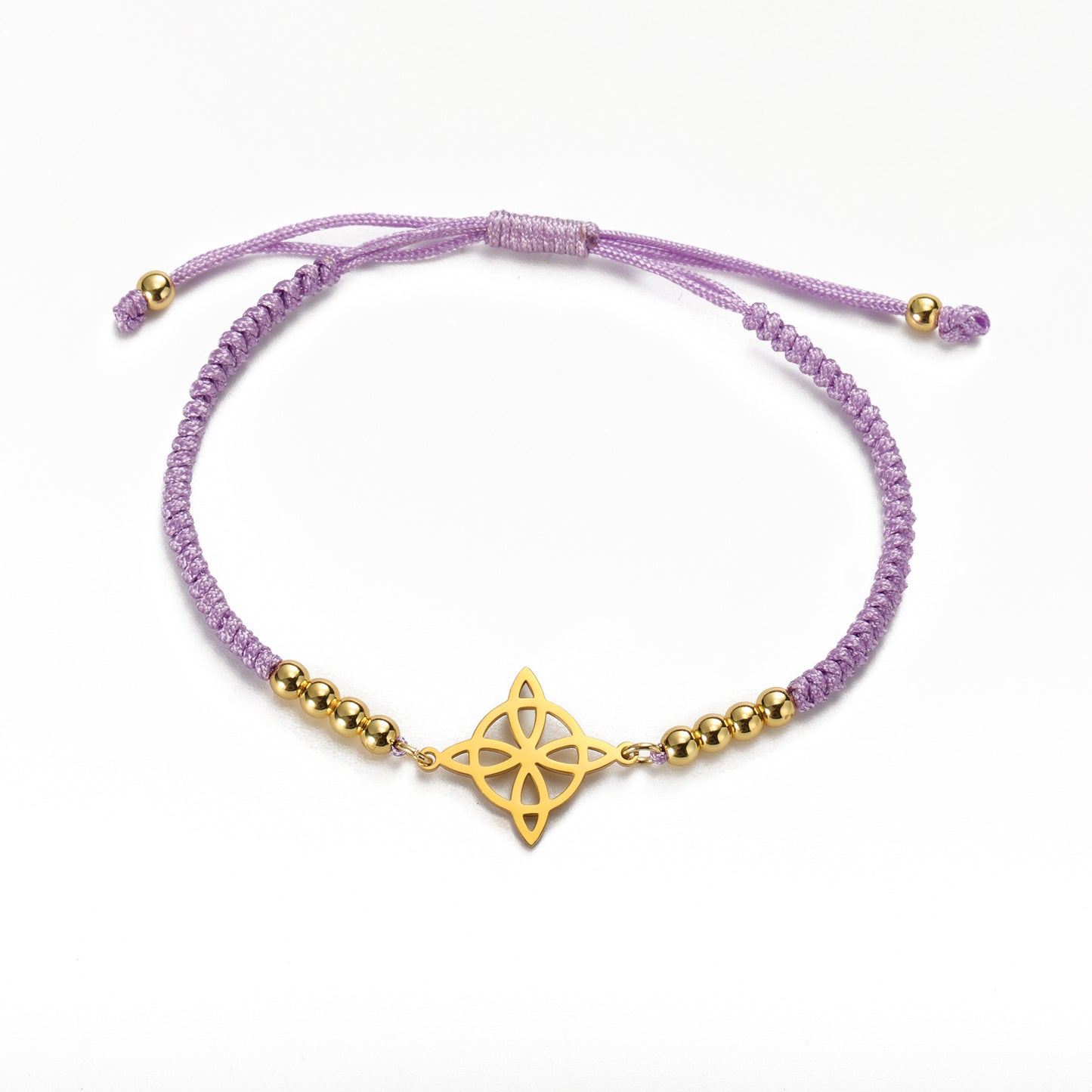 Women's & Men's Witch Knot Beads Black Red Blue Bracelets