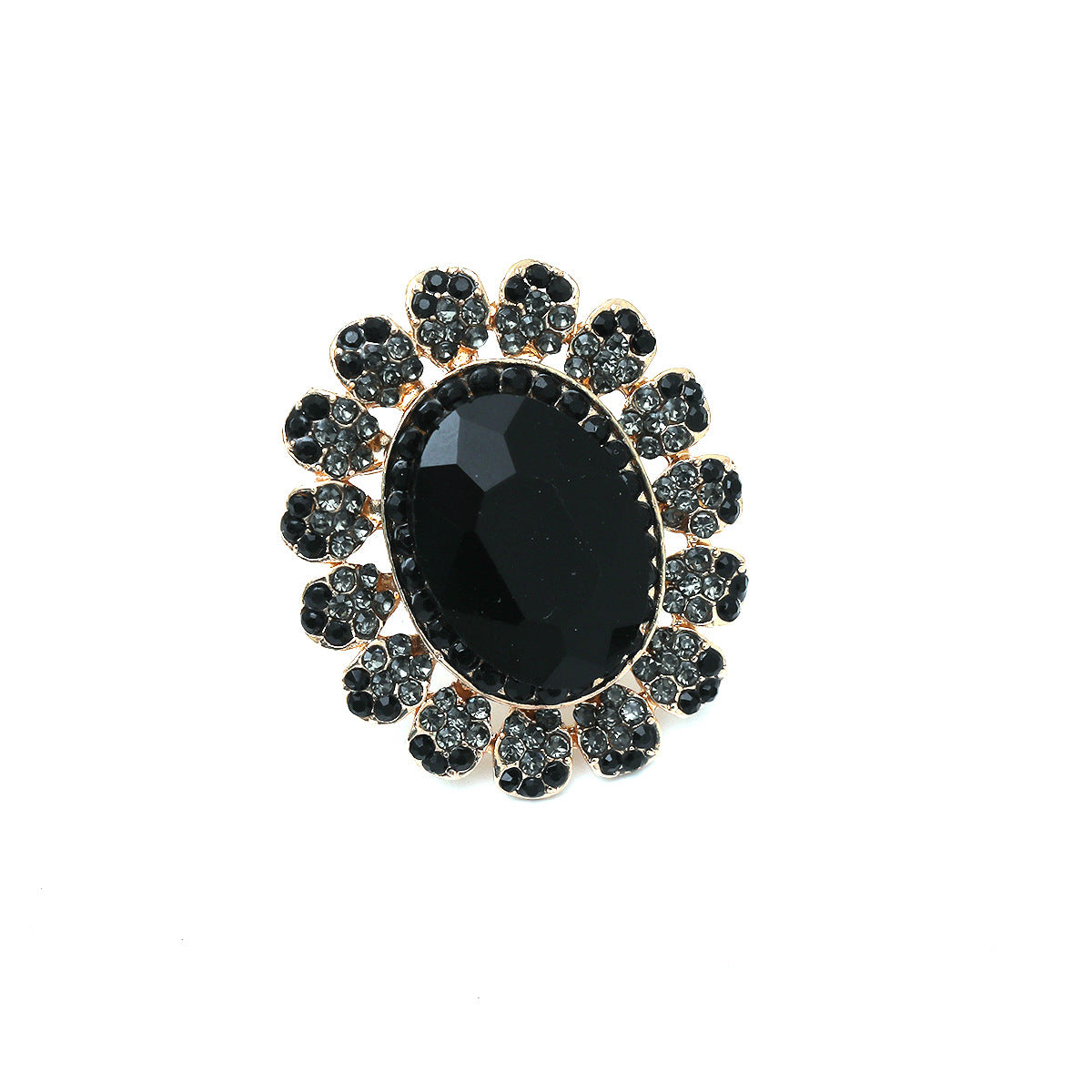Luxury Crystal Glass Open Adjustable Fashion Rings
