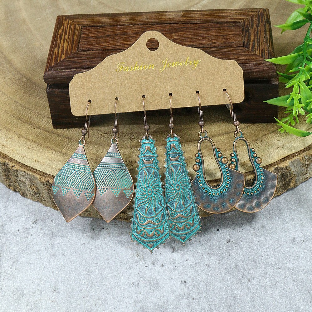 Women's Bead Elegant Bohemian Vintage Alloy Long Earrings