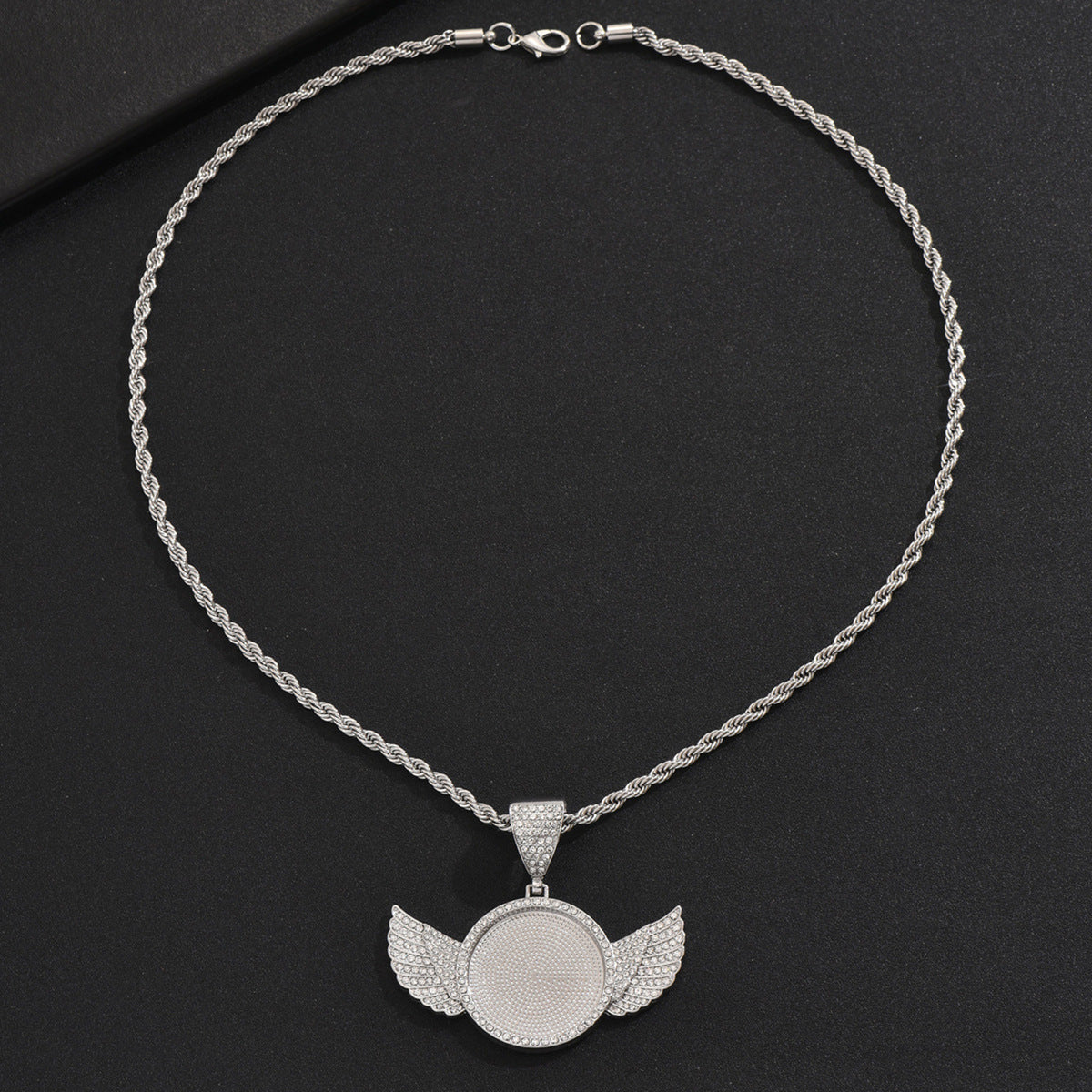 Men's Zircon Cross Design Clavicle Chain Hip Necklaces